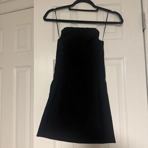 Elegant Black Strapless Dress